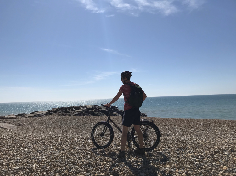 Coffee stop on the very underrated Seaford beach