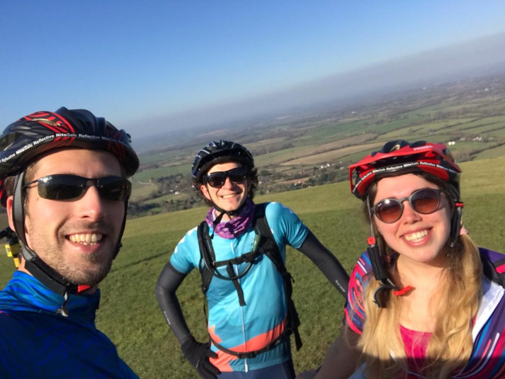 Selfie at the to of Devil's Dyke, South Downs Way