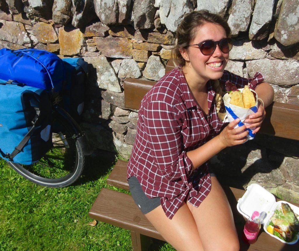 fresh fish sandwich in Ullapool