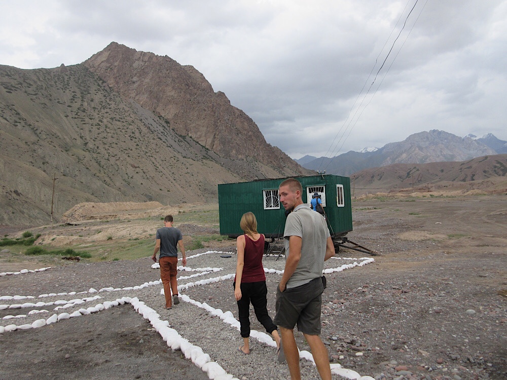 What a passport office on the Kyrgyz side of of the border, 2017